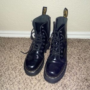 Dr. Martens Shiny Black Combat Boots